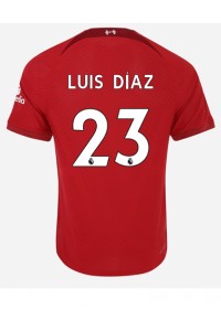 Fotbalové Dres Liverpool Luis Diaz #23 Domácí Oblečení 2022-23 Krátký Rukáv
